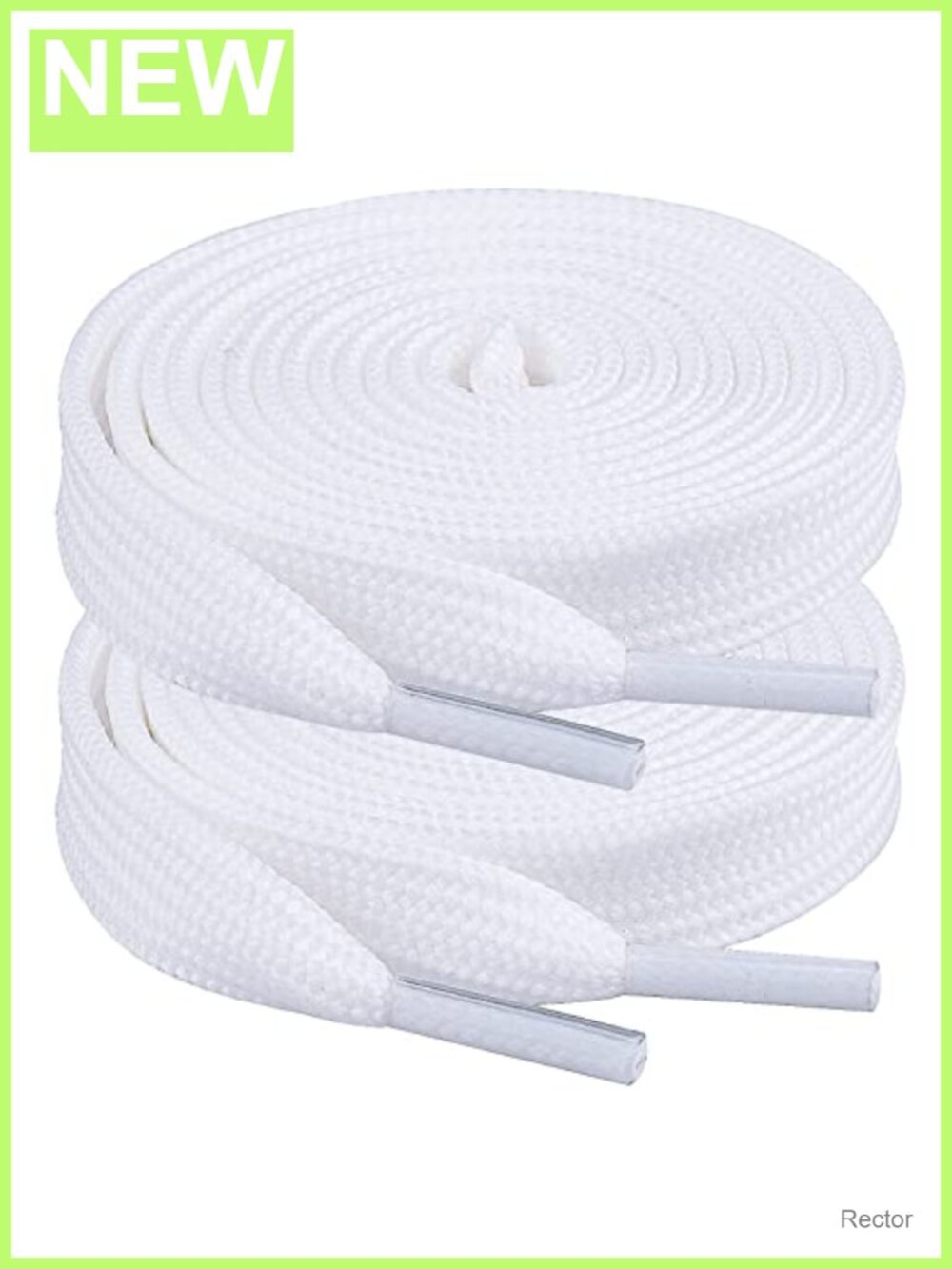2 Pairs 10mm Flat Polyester Shoelaces for Sneakers 52in Replacement Laces